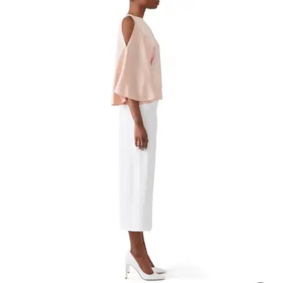 Ramy Brook Tiffany Cold-Shoulder Cape Blouse in Blush - Picture 5 of 8